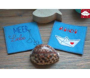 Stickserie ITH Mug Rugs - Maritim 3